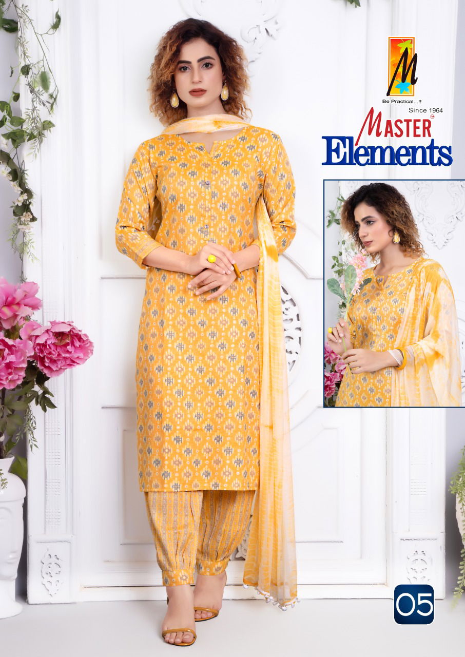 Master Elements Ethnic Wear Printed  Wholesale Readymade Catalog
